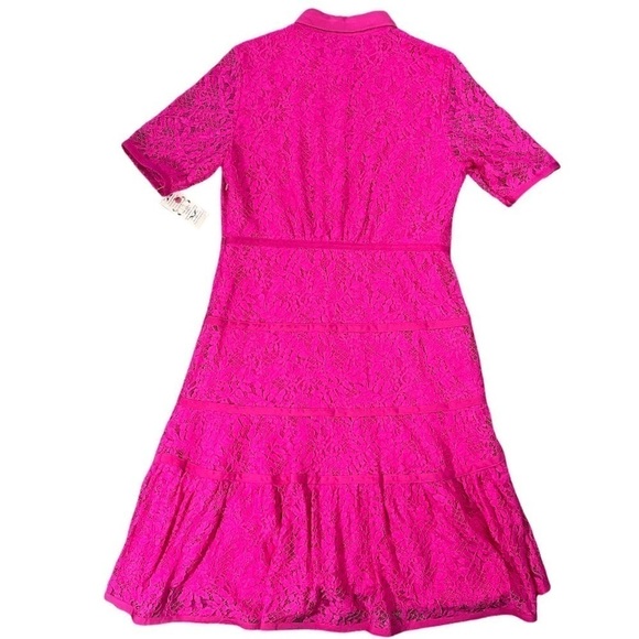 NWT Nanette Lepore Lace Collared Button Down Dress sz 8 - Picture 5 of 15
